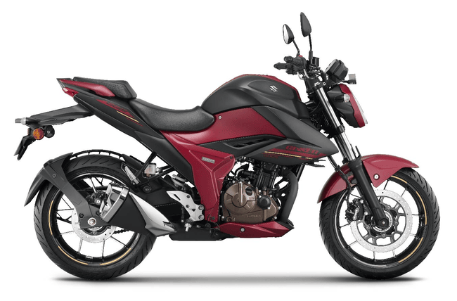 Suzuki Gixxer 250 Naked - Metallic Matte Black No.2/ Bord Red 2